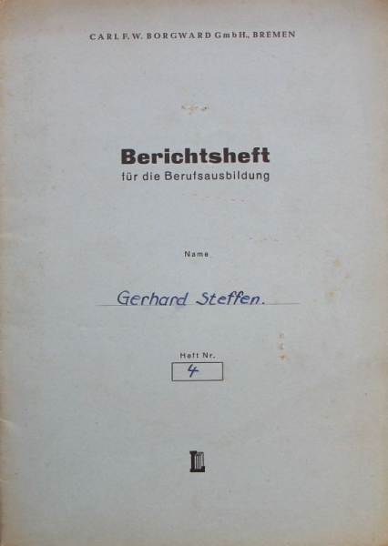 Borgward Reportbook for Vocational school 1950 (8893)